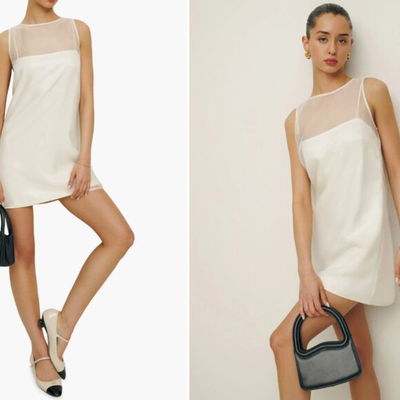 Reformation Dresses & Skirts - Reformation Dress Vina Sheer Overlay Minidress